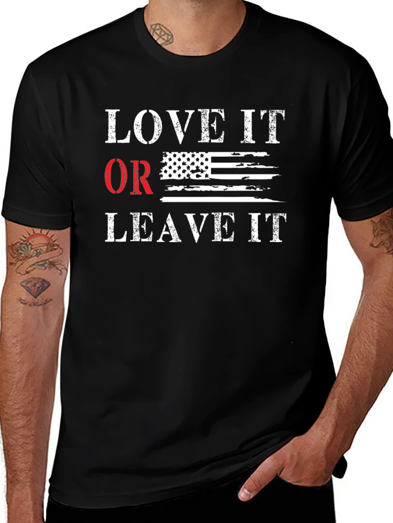 Love It Or Leave It Patriotic T-Shirt