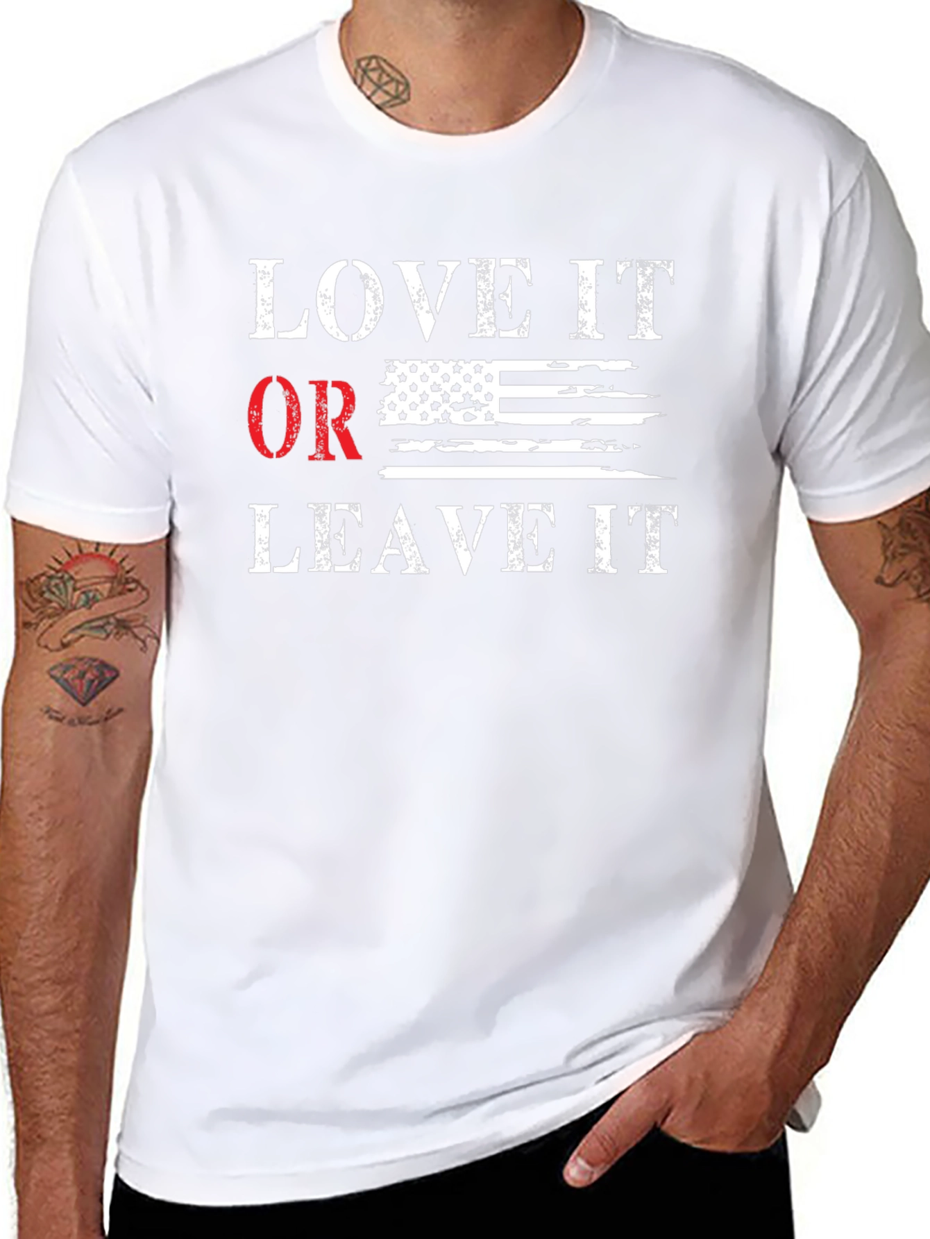 Love It Or Leave It Patriotic T-Shirt