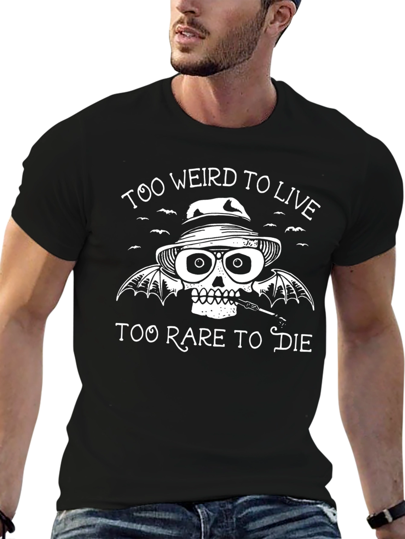 Too Weird to Live T-Shirt - Skull Graphic Tee