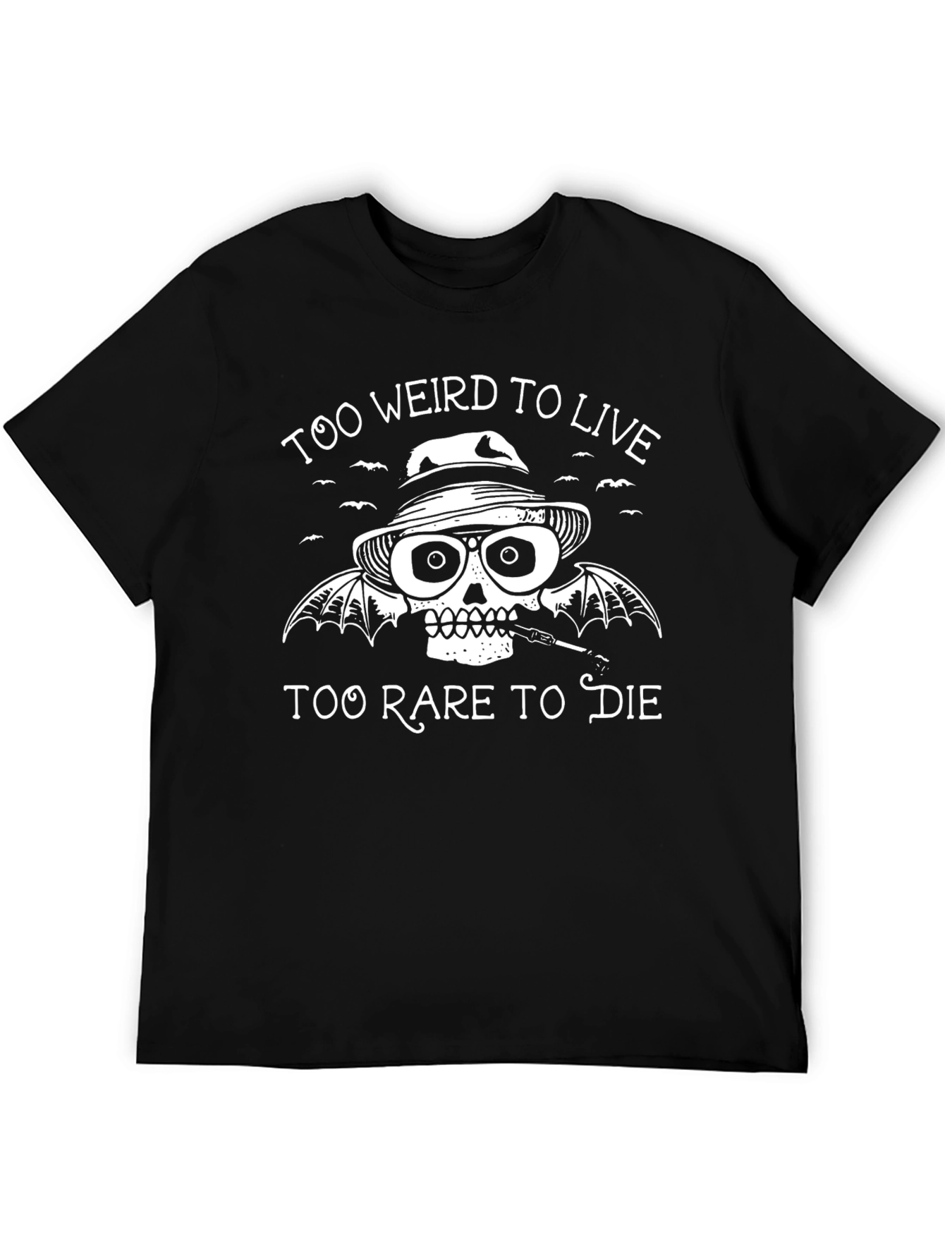 Too Weird to Live T-Shirt - Skull Graphic Tee