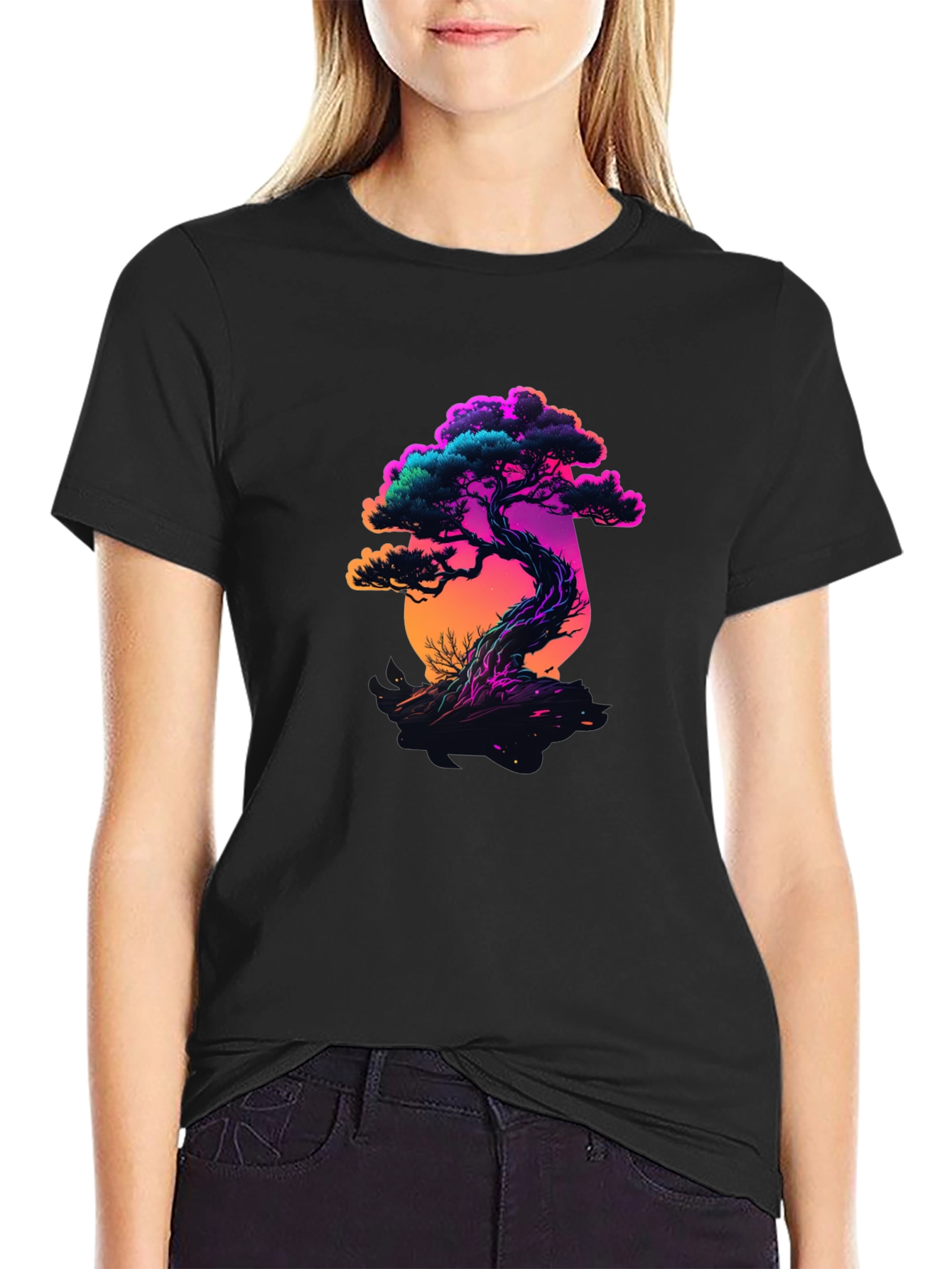 Bonsai Tree Graphic Tee - Stylish & Unique