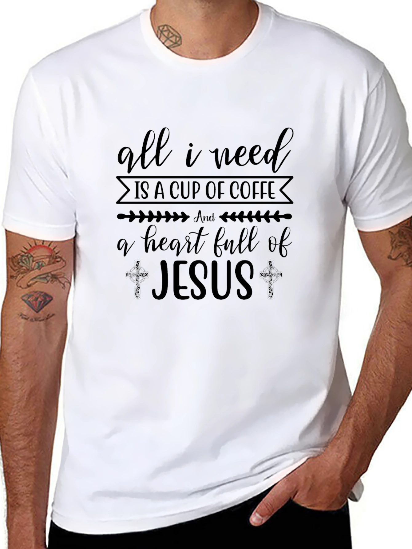 Coffee & Jesus Graphic Tee - Unisex