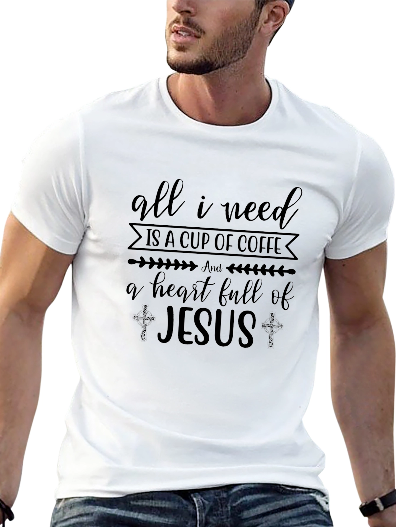 Coffee & Jesus Graphic Tee - Unisex