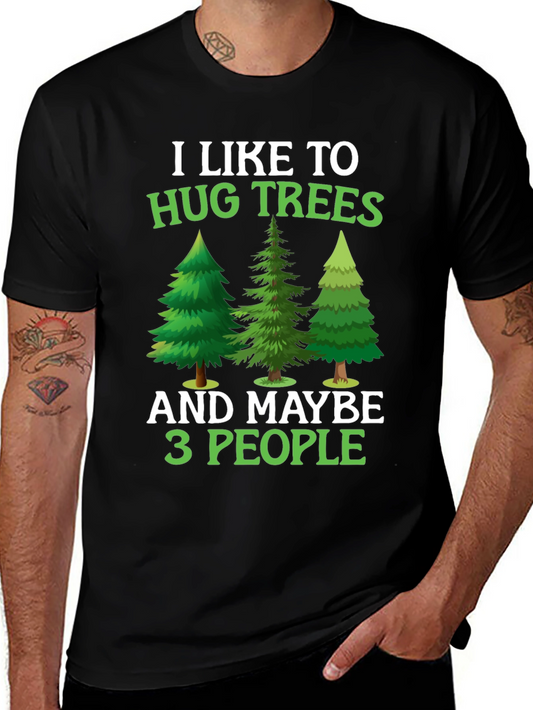 Hug Trees Graphic Tee - Arborist Lover