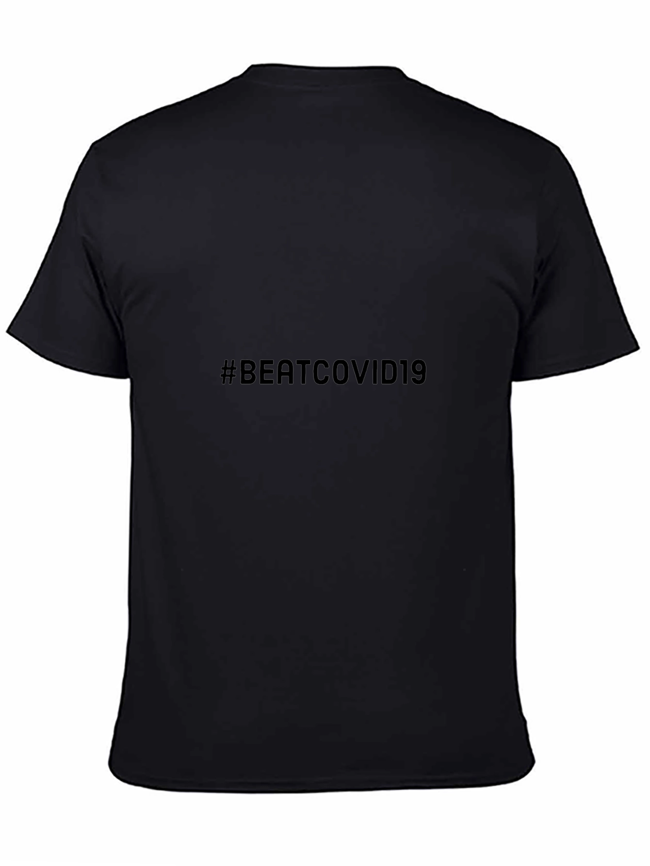 #BeatCOVID19 Black T-Shirt - Stylish & Comfortable