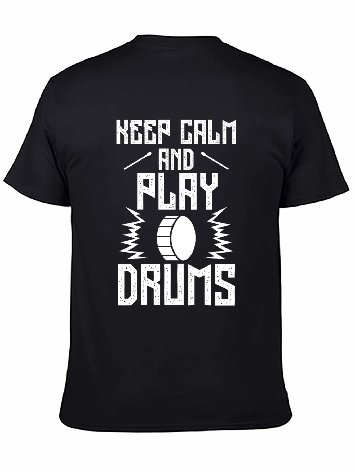 Keep Calm and Play Drums Graphic T-Shirt