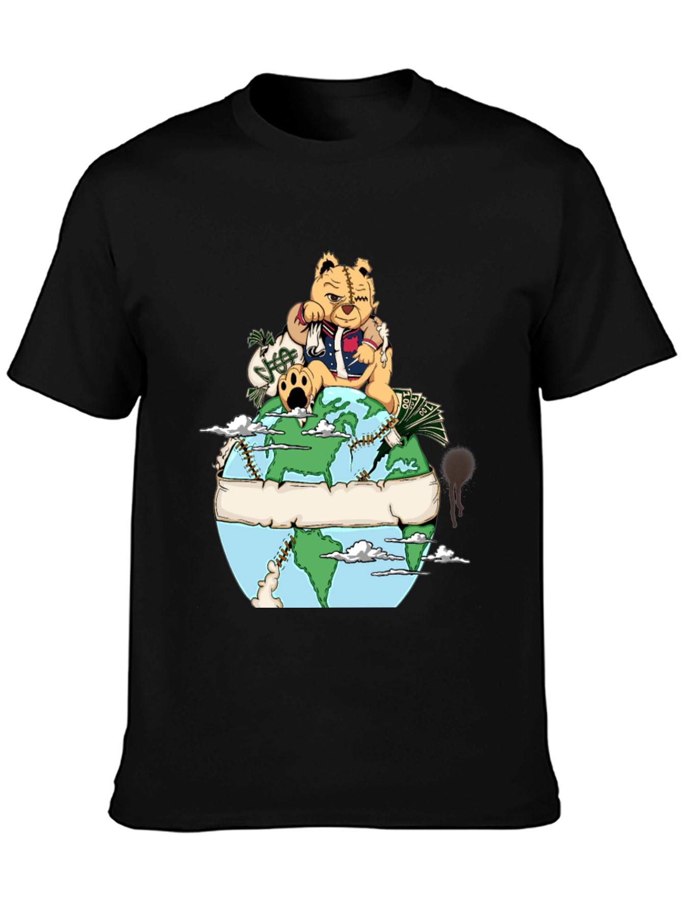 Urban Bear Graphic Tee - Streetwear Fashion
