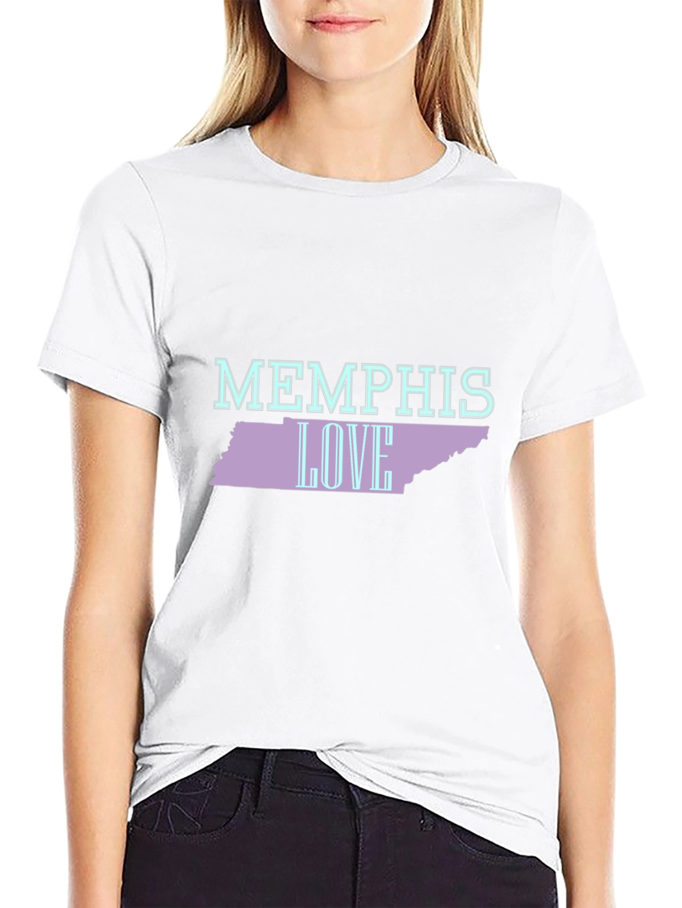 Memphis Love Tennessee Graphic Tee - Black