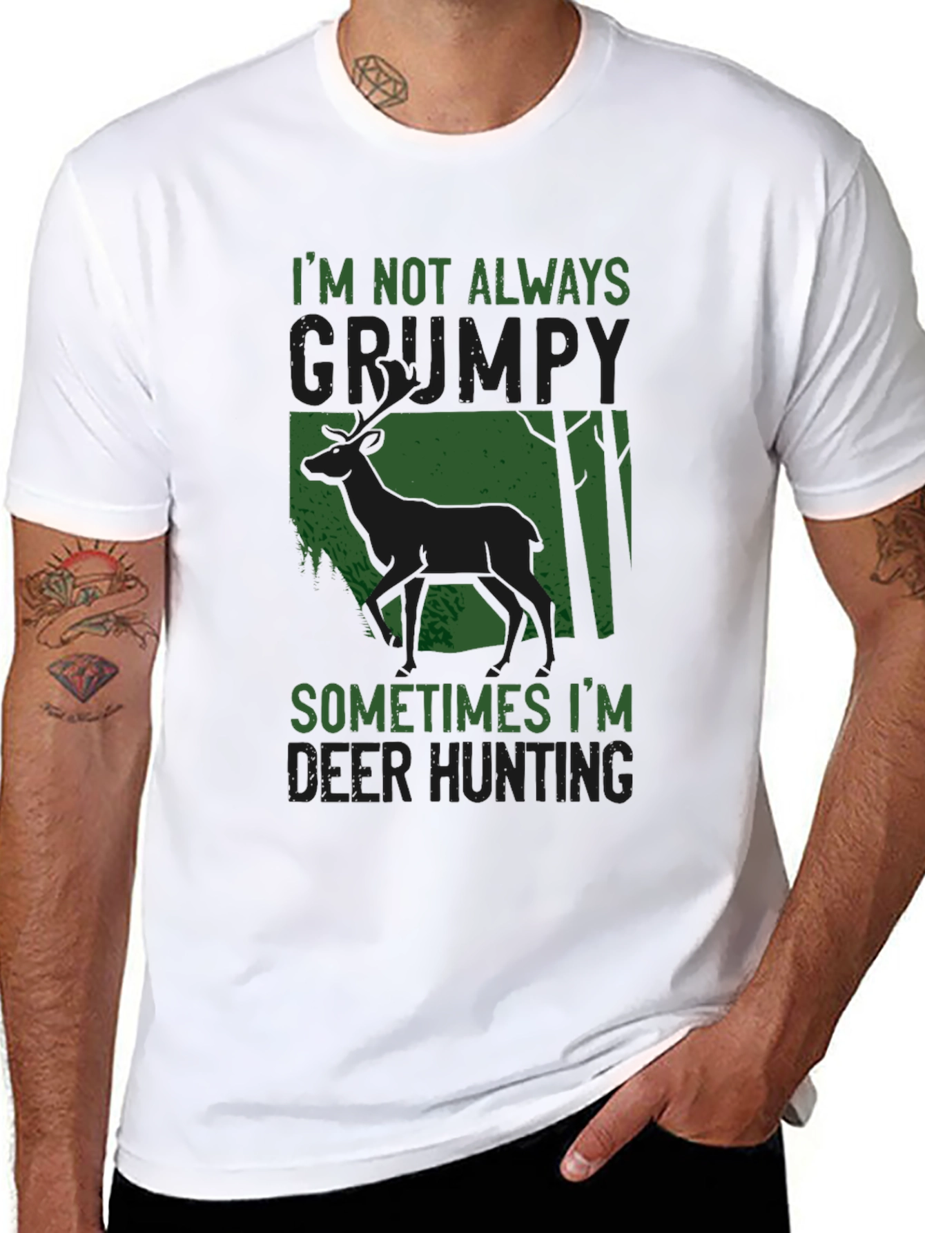 Grumpy Deer Hunting T-Shirt: Funny Graphic Tee
