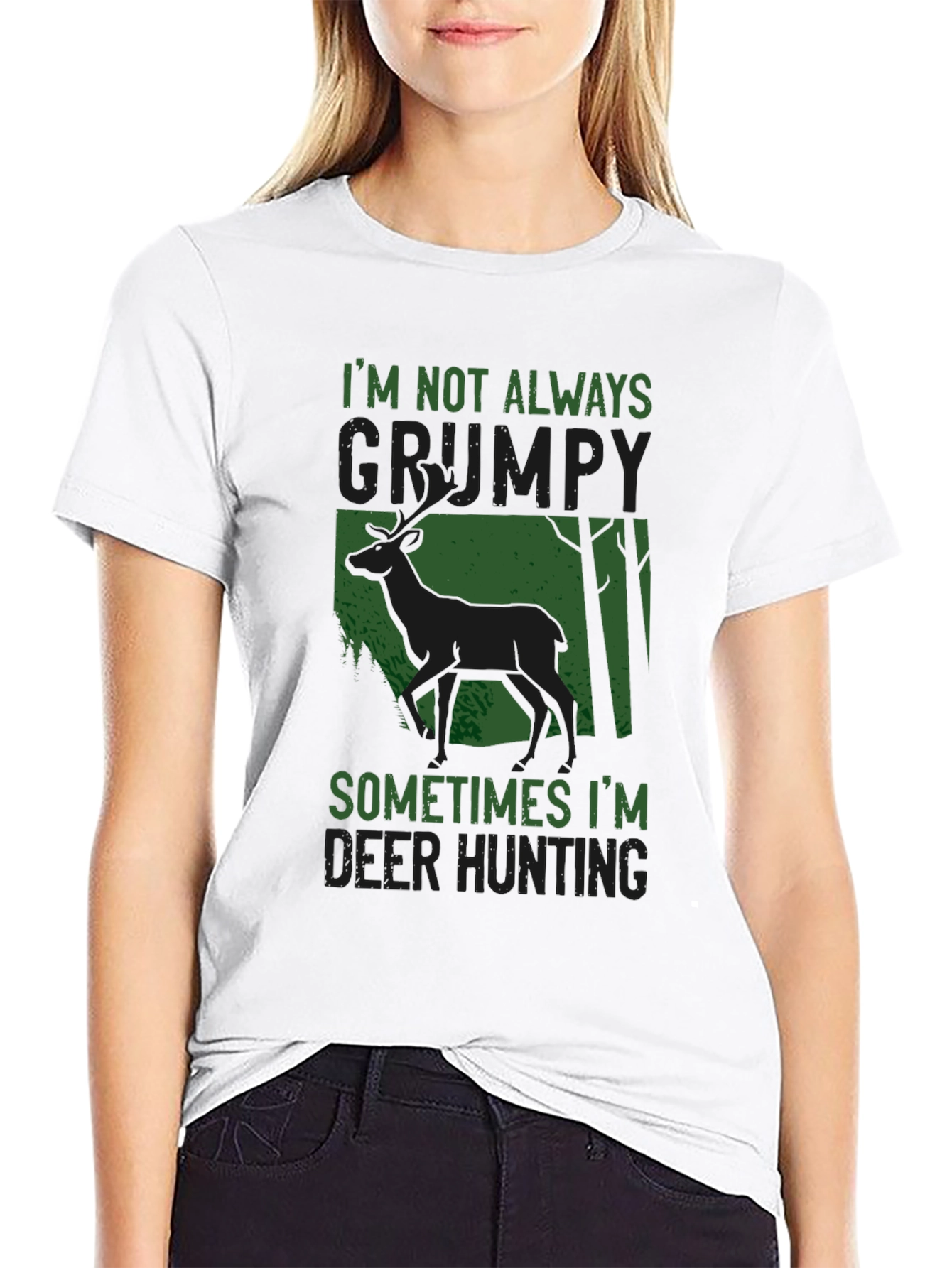 Grumpy Deer Hunting T-Shirt: Funny Graphic Tee
