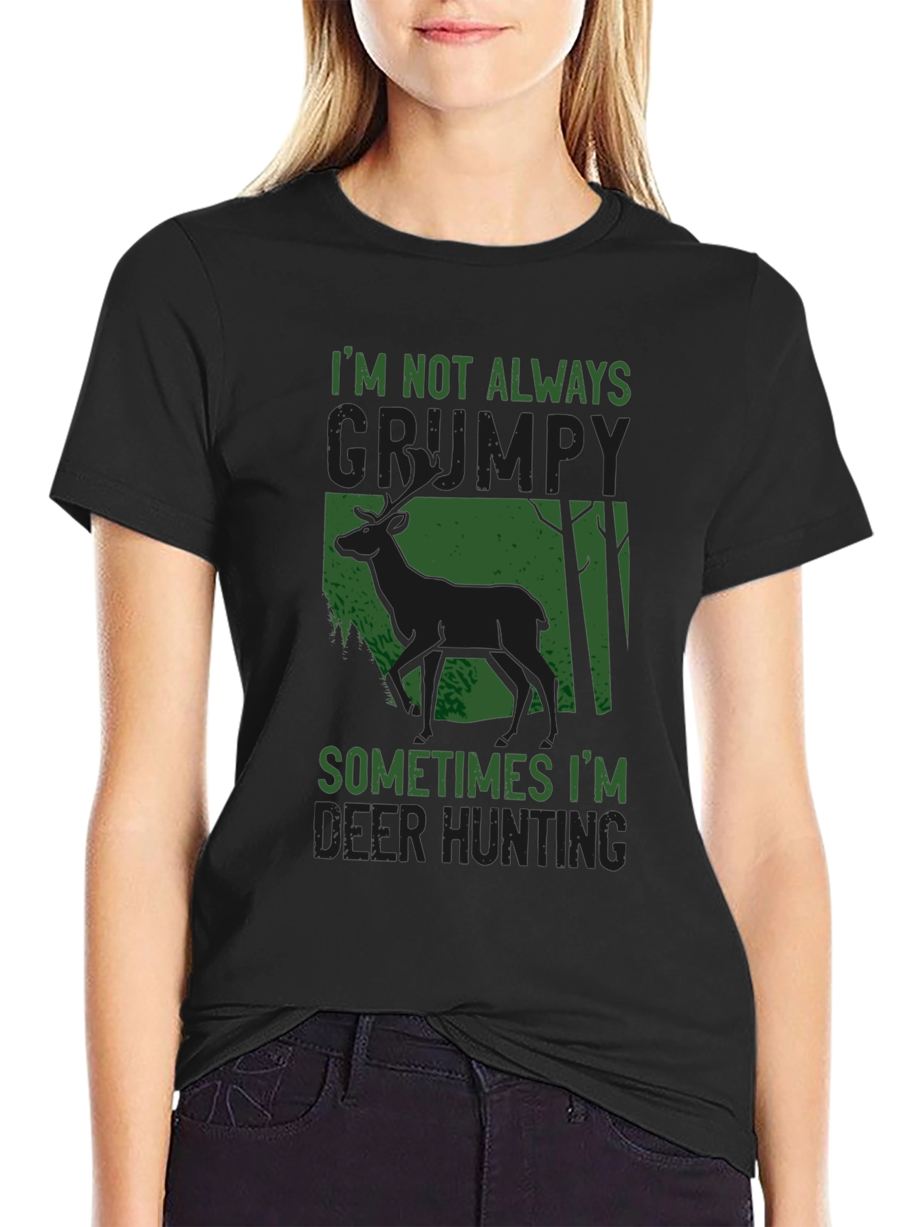 Grumpy Deer Hunting T-Shirt: Funny Graphic Tee