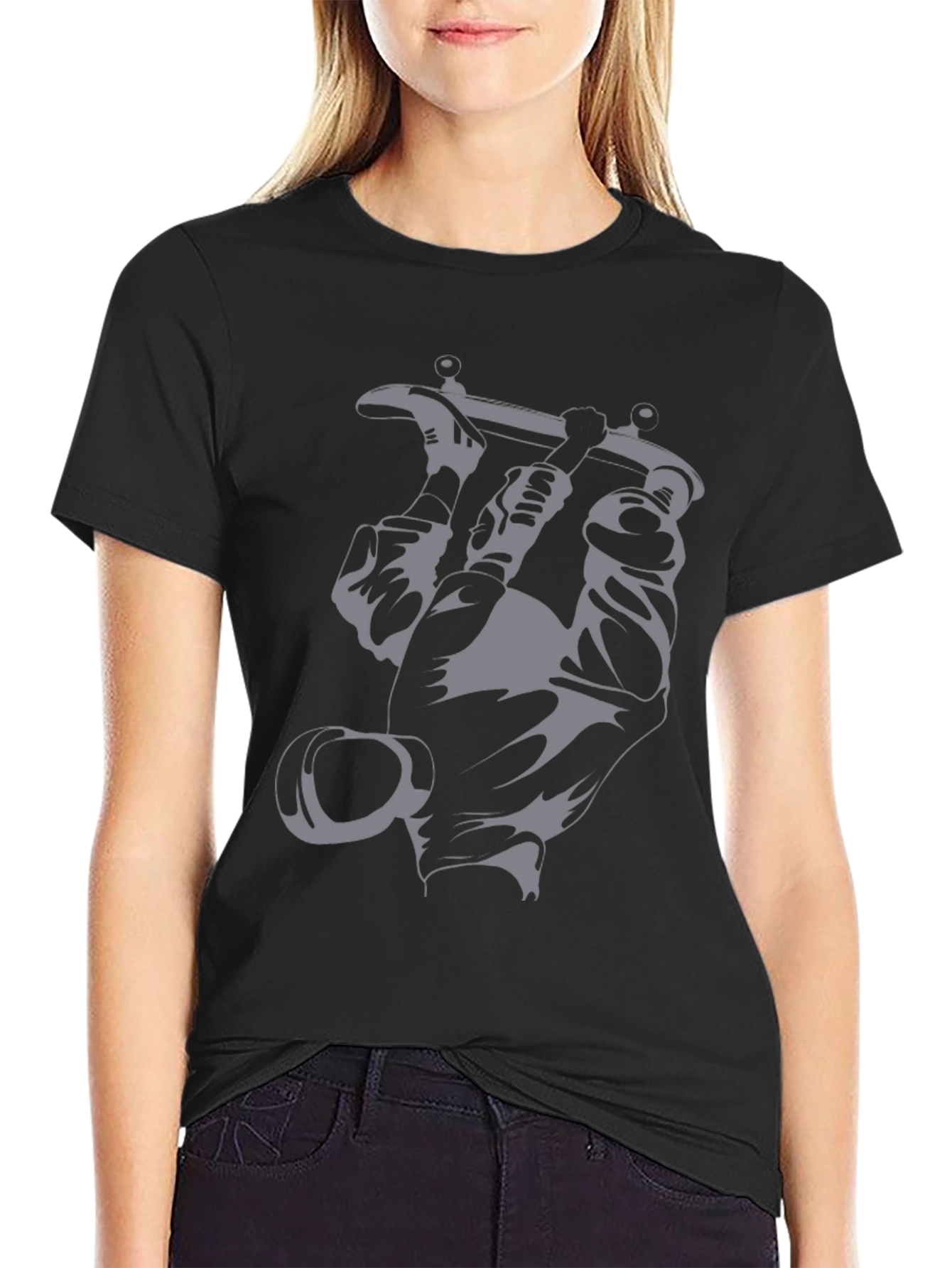 Mens Graphic Tee - Skateboard Design