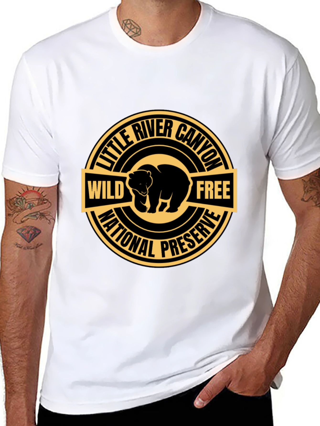 Little River Canyon National Preserve Black T-Shirt