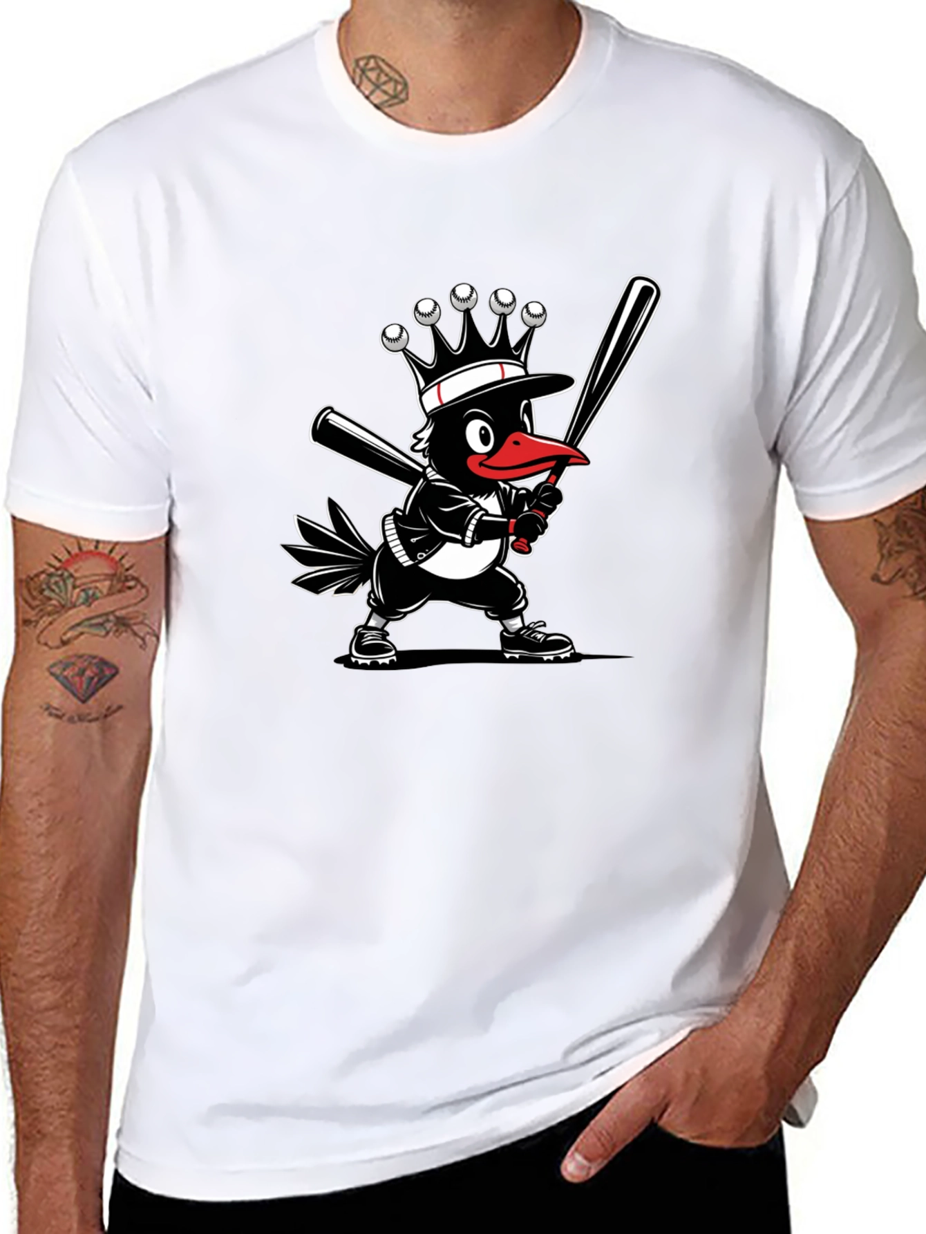 Baseball Crow T-Shirt