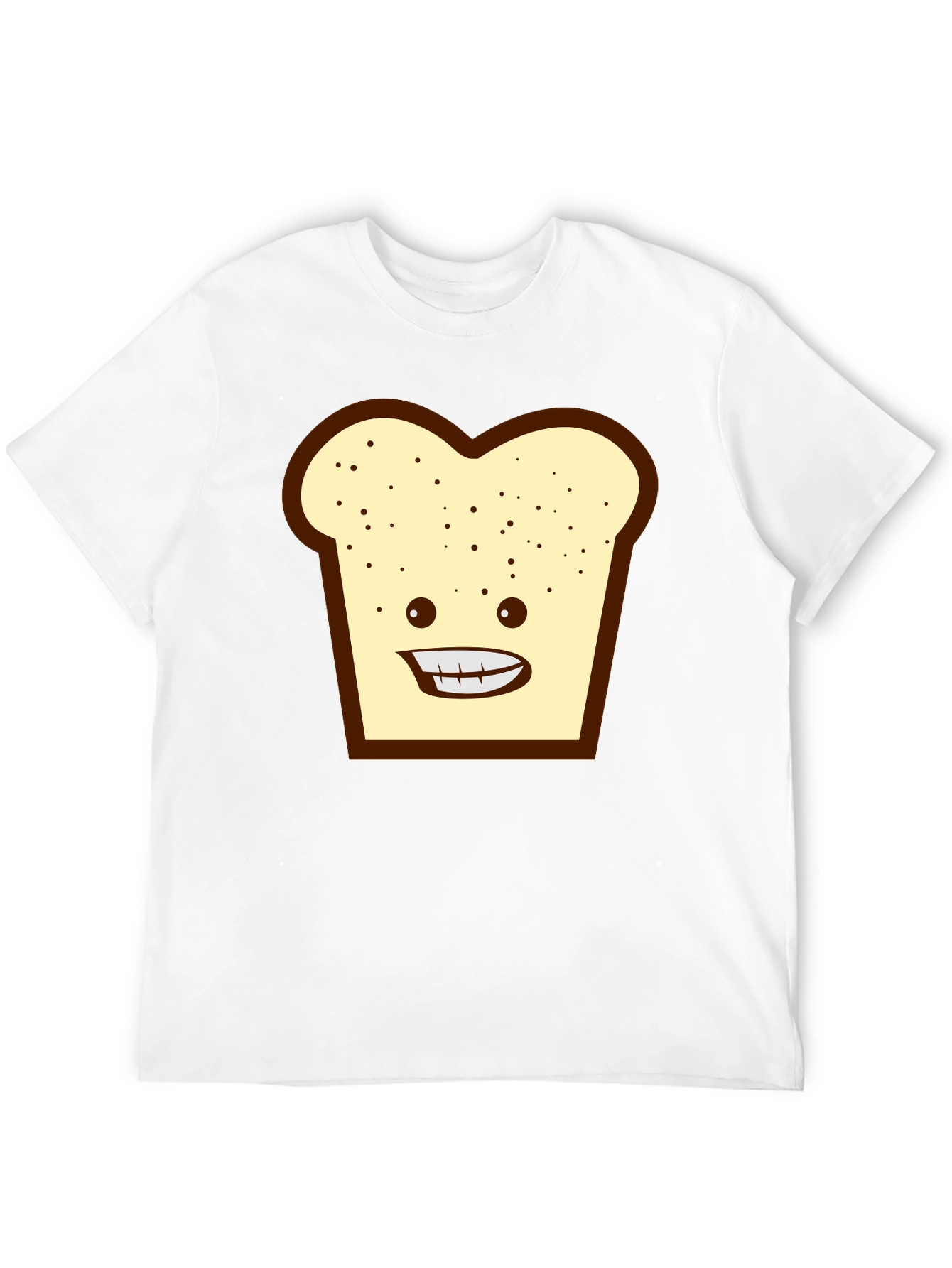 Funny Toast Graphic Tee - Black Unisex T-Shirt