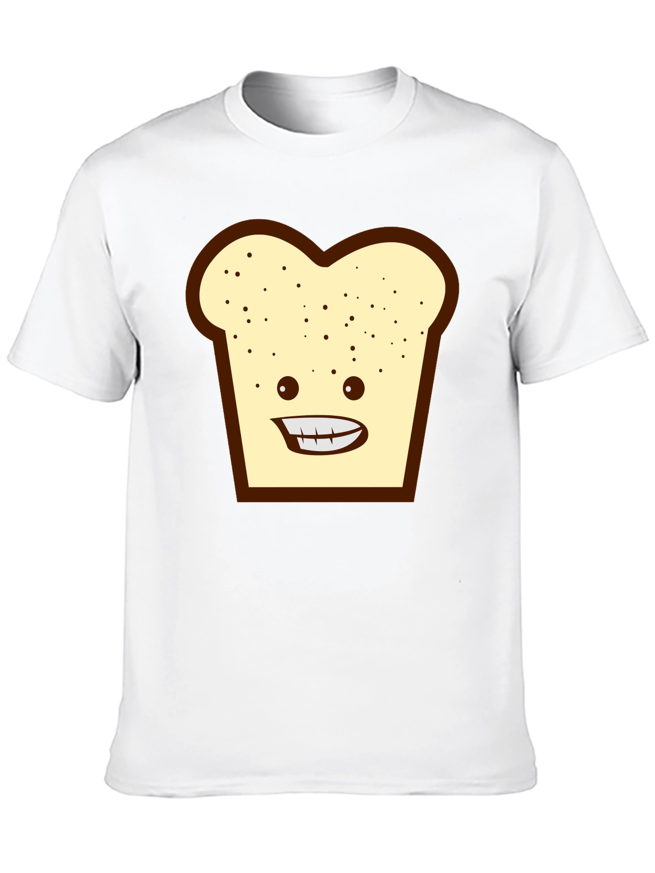 Funny Toast Graphic Tee - Black Unisex T-Shirt