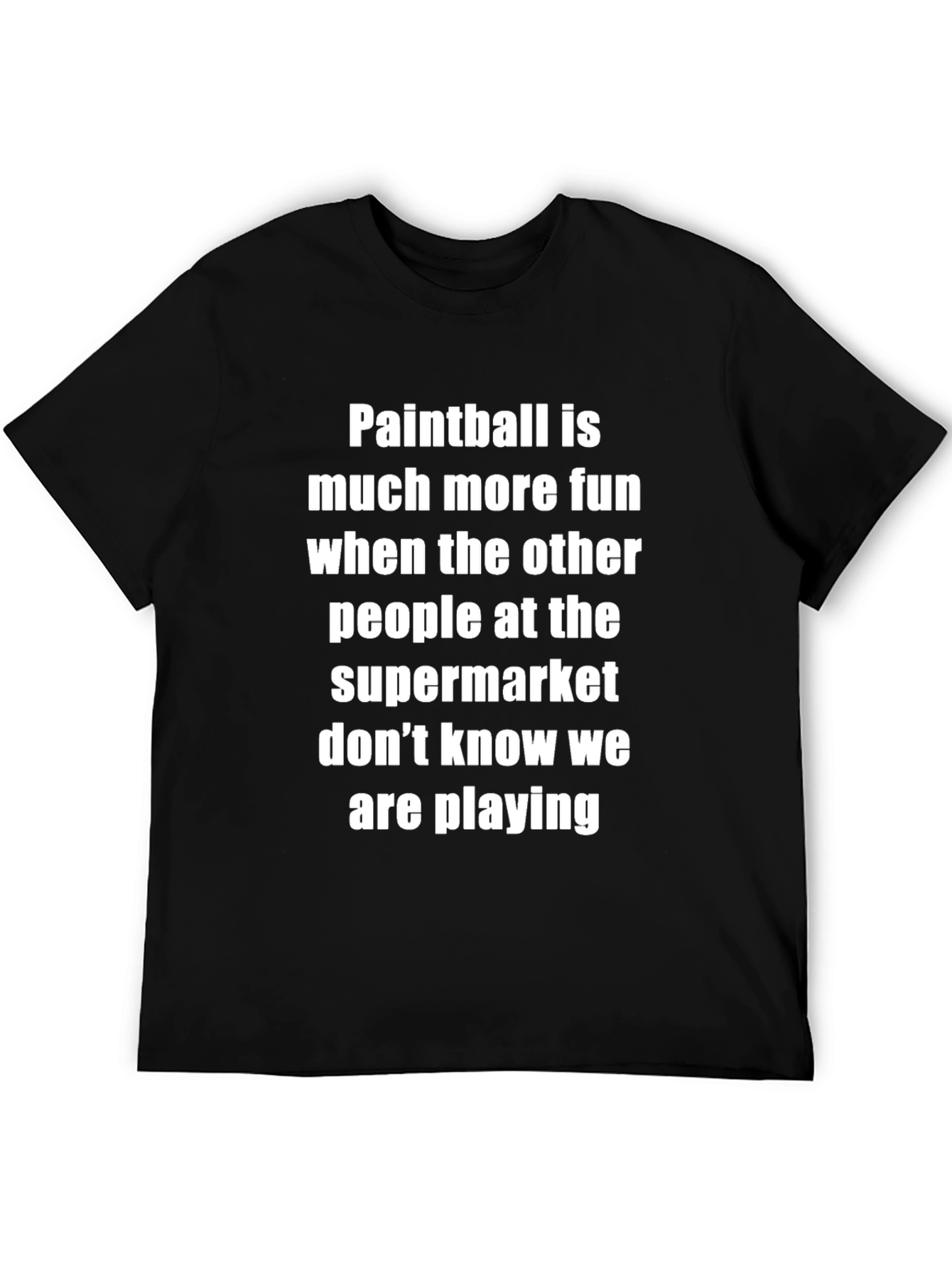 Paintball Supermarket T-Shirt Funny Game Tee