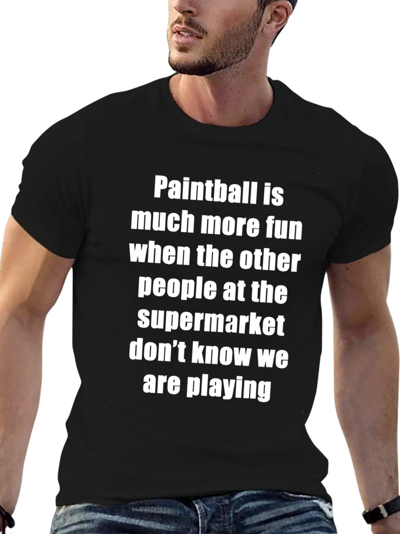 Paintball Supermarket T-Shirt Funny Game Tee