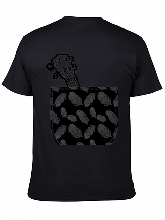 Ukulele Pocket Graphic Tee - Soft Cotton Blend