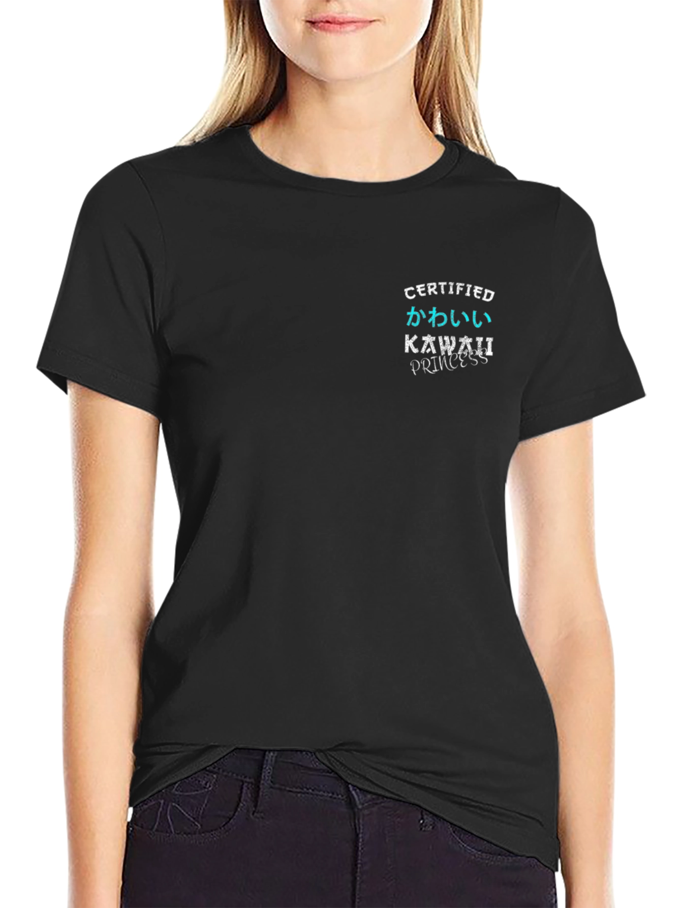 Certified Kawaii Princess Black T-Shirt