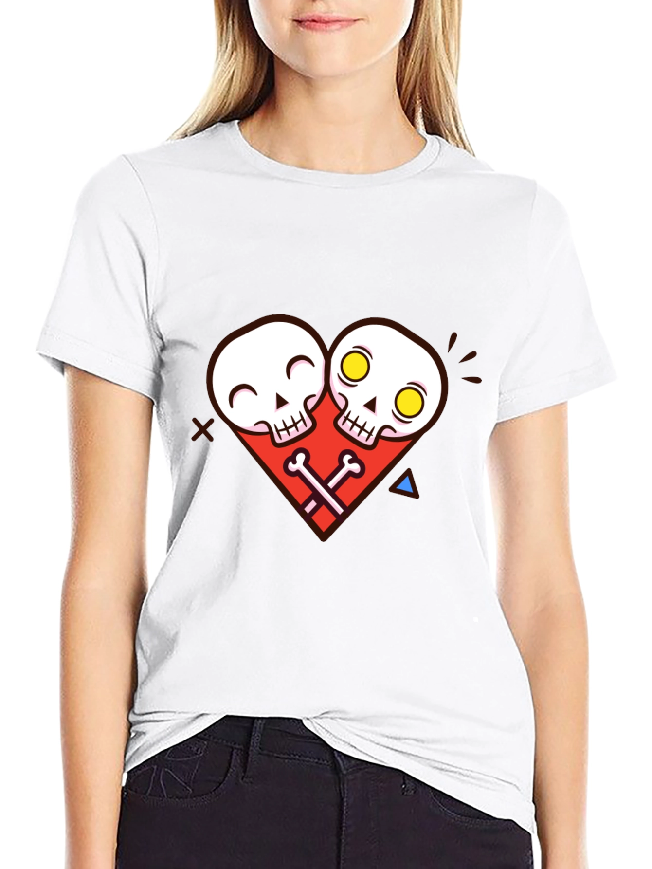 Skull Heart Graphic Tee - Unique Edgy Style
