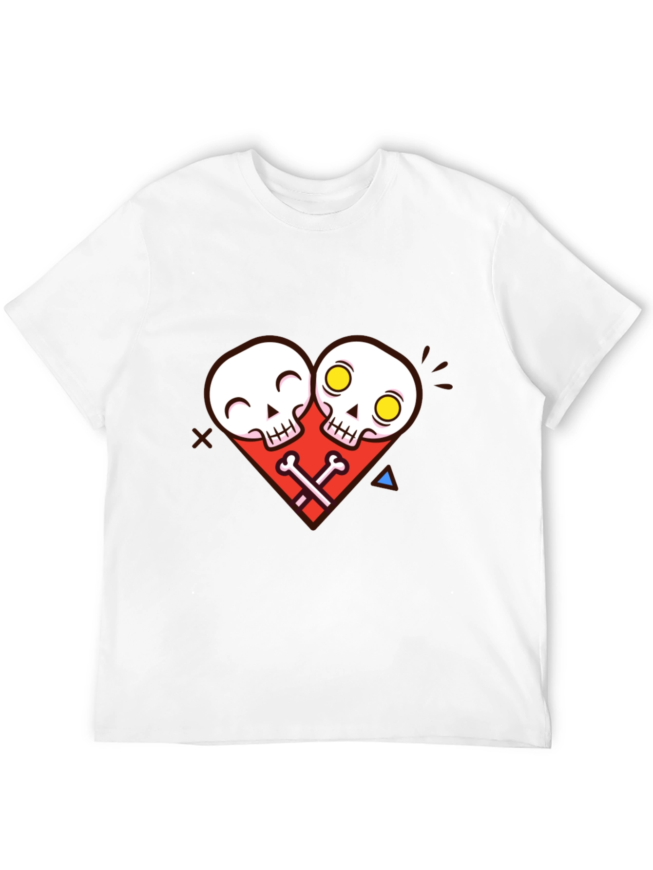 Skull Heart Graphic Tee - Unique Edgy Style