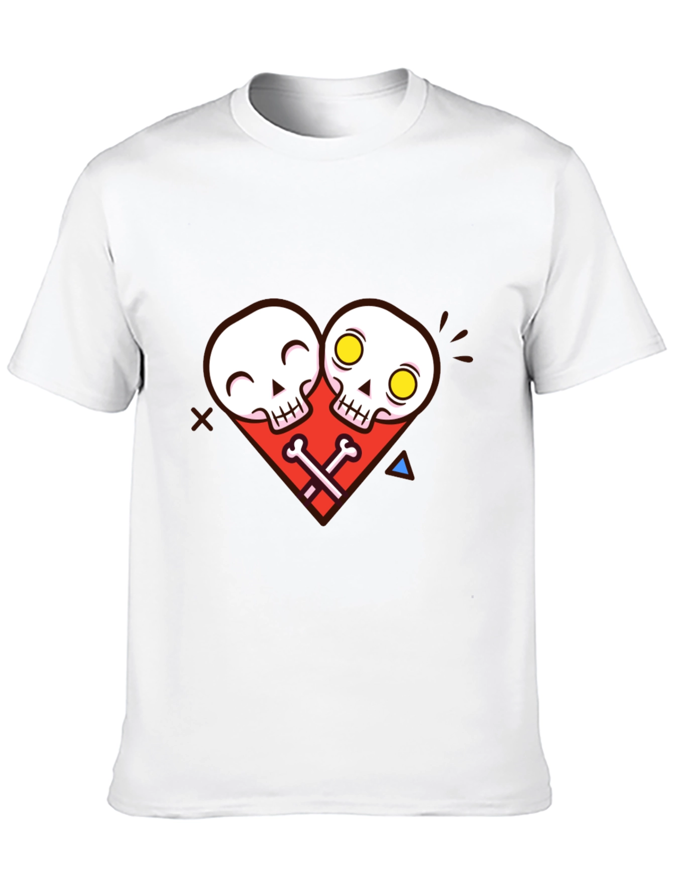 Skull Heart Graphic Tee - Unique Edgy Style