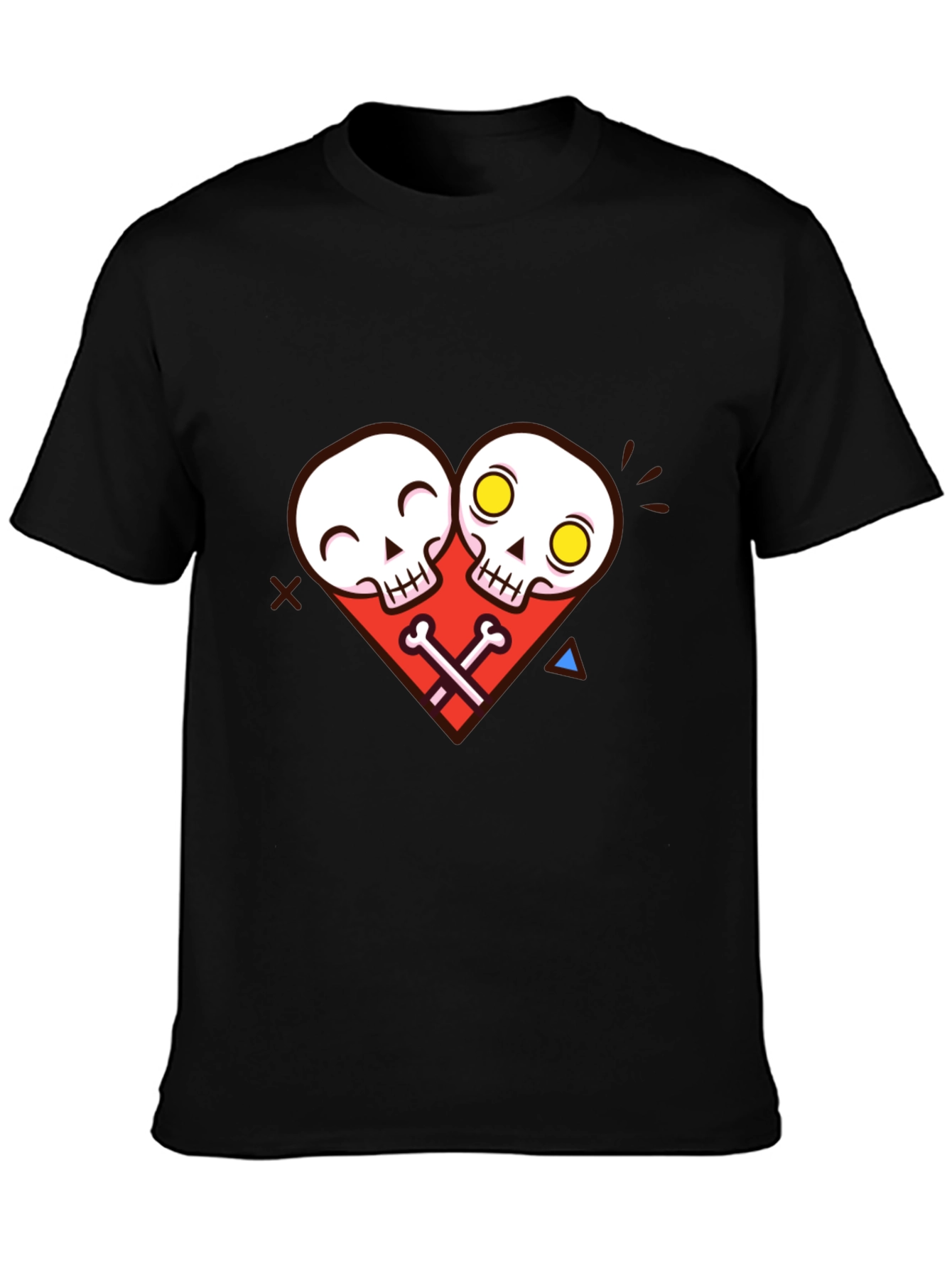 Skull Heart Graphic Tee - Unique Edgy Style