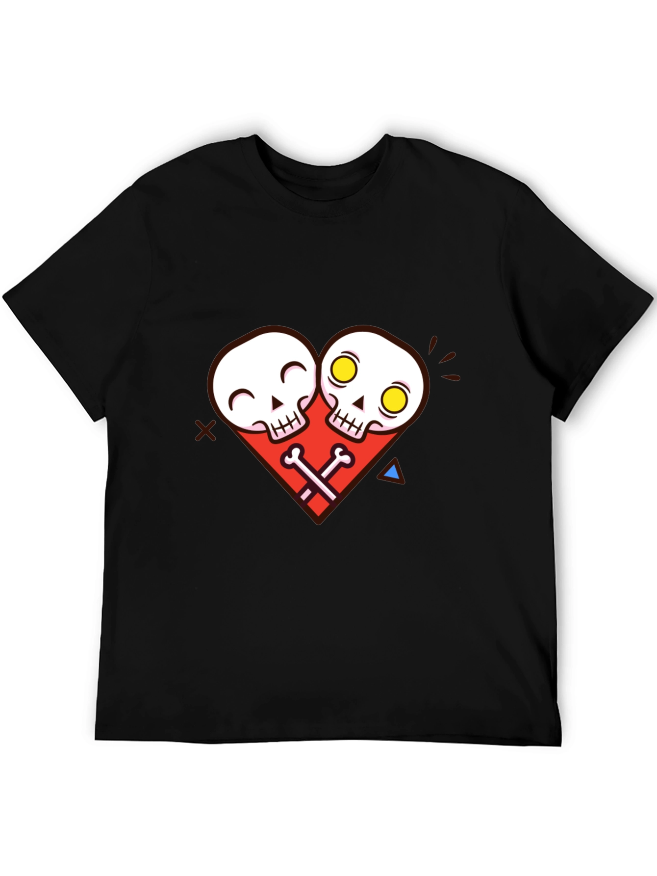 Skull Heart Graphic Tee - Unique Edgy Style
