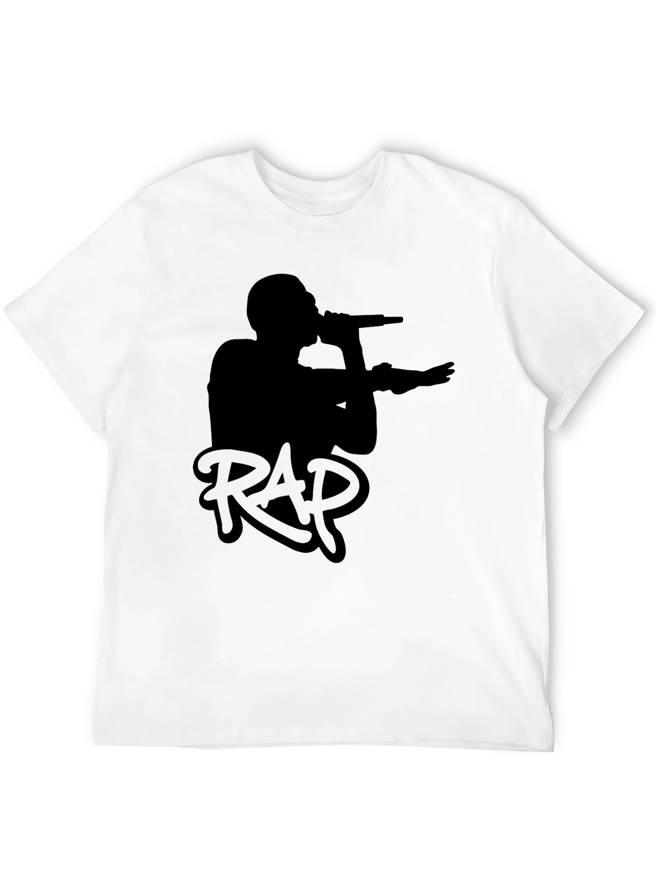Black RAP Graphic T-Shirt - Music Lover Tee
