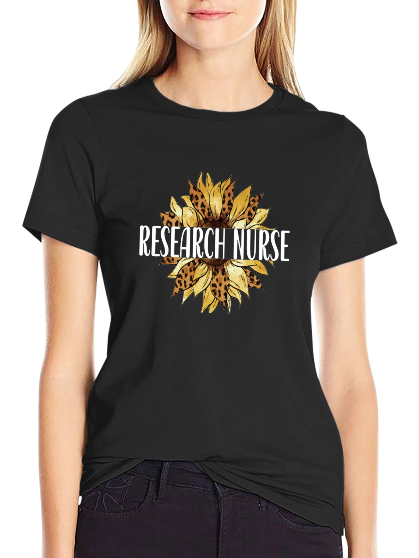 Research Nurse Sunflower Tee - Stylish Comfort