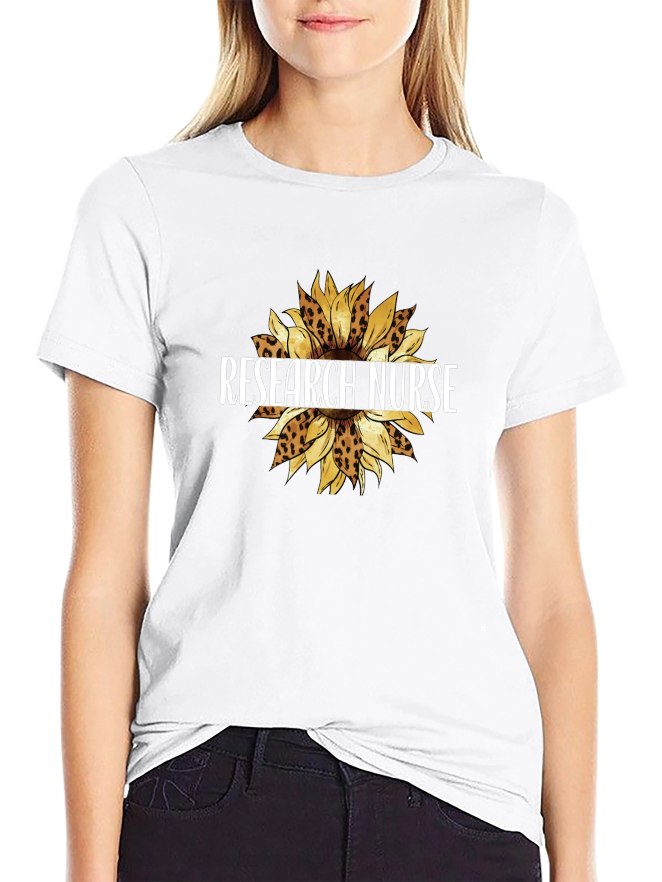 Research Nurse Sunflower Tee - Stylish Comfort
