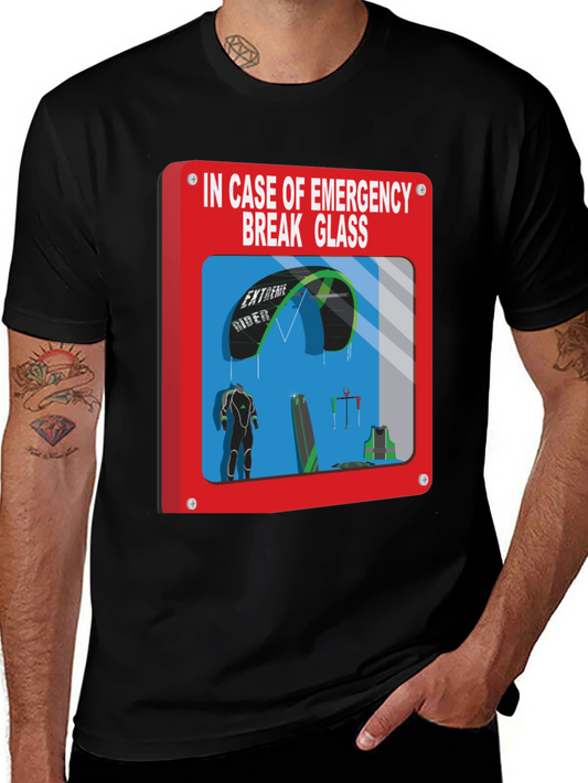 Emergency Kitesurfing Break Glass T-Shirt