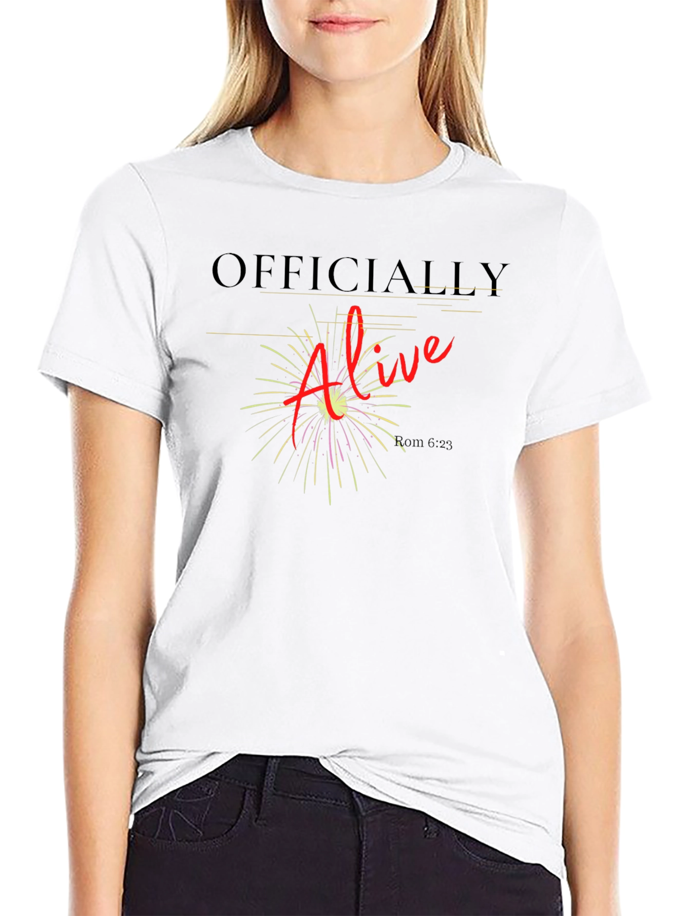 Officially Alive Graphic Tee - Black