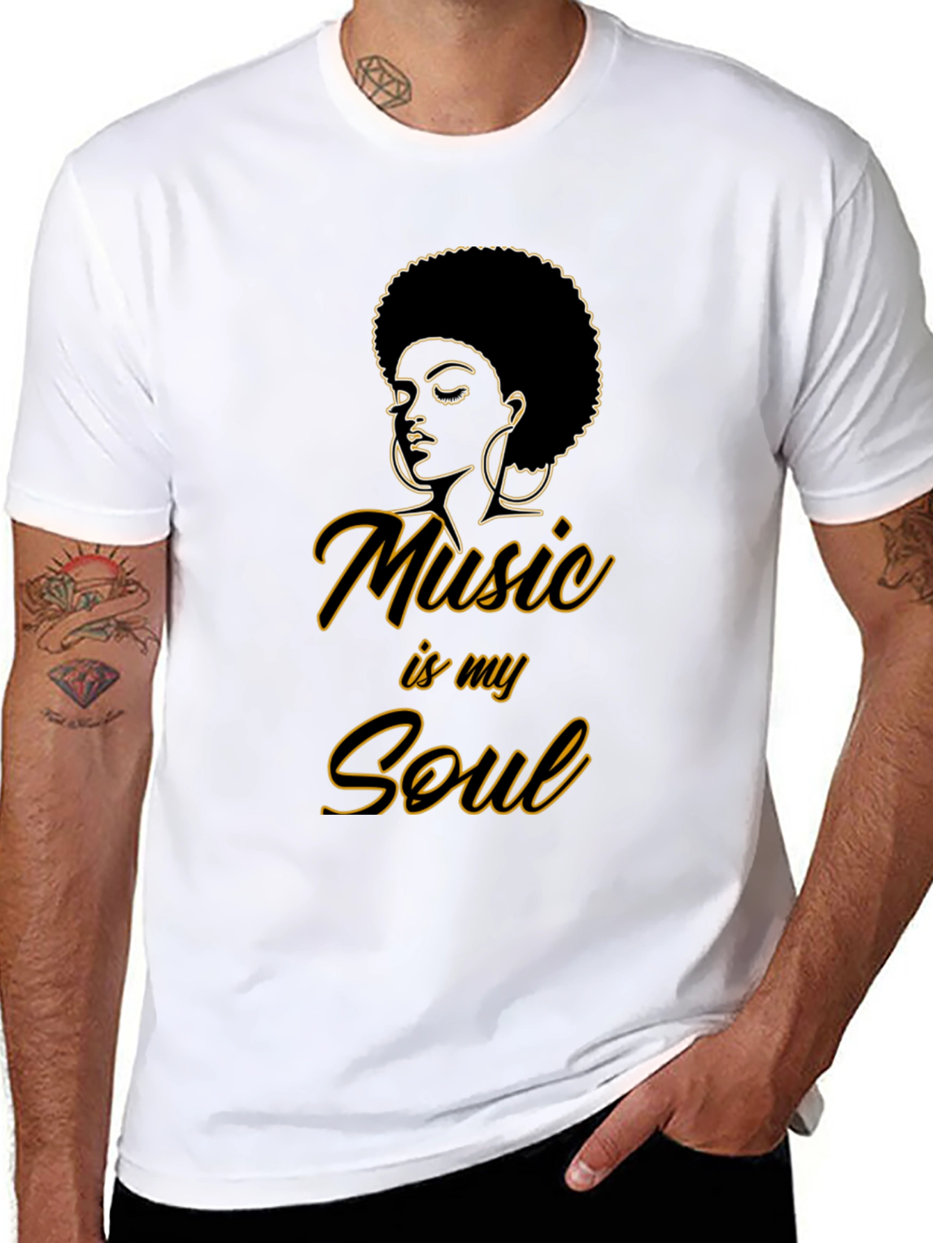 Music Is My Soul Graphic T-Shirt