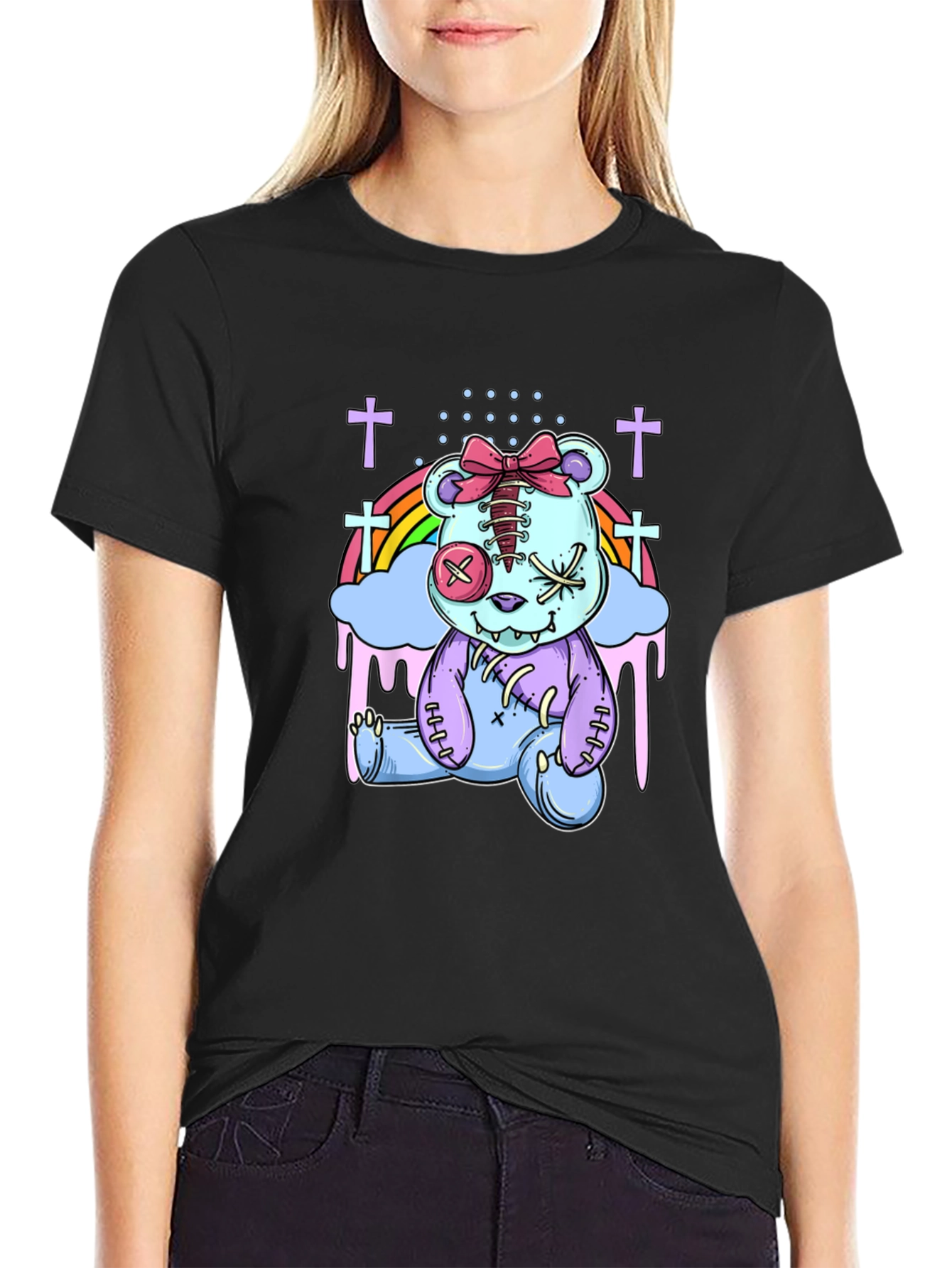 Pastel Goth Teddy Bear T-Shirt