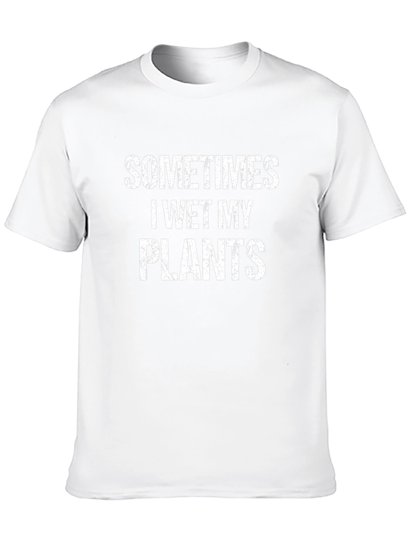 Funny Sometimes I Wet My Plants Black T-Shirt