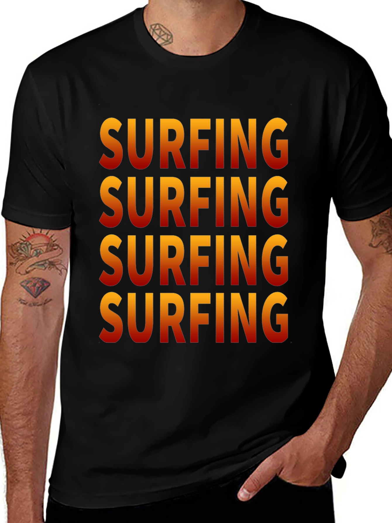 Surfing T-Shirt - Bold Graphic Tee