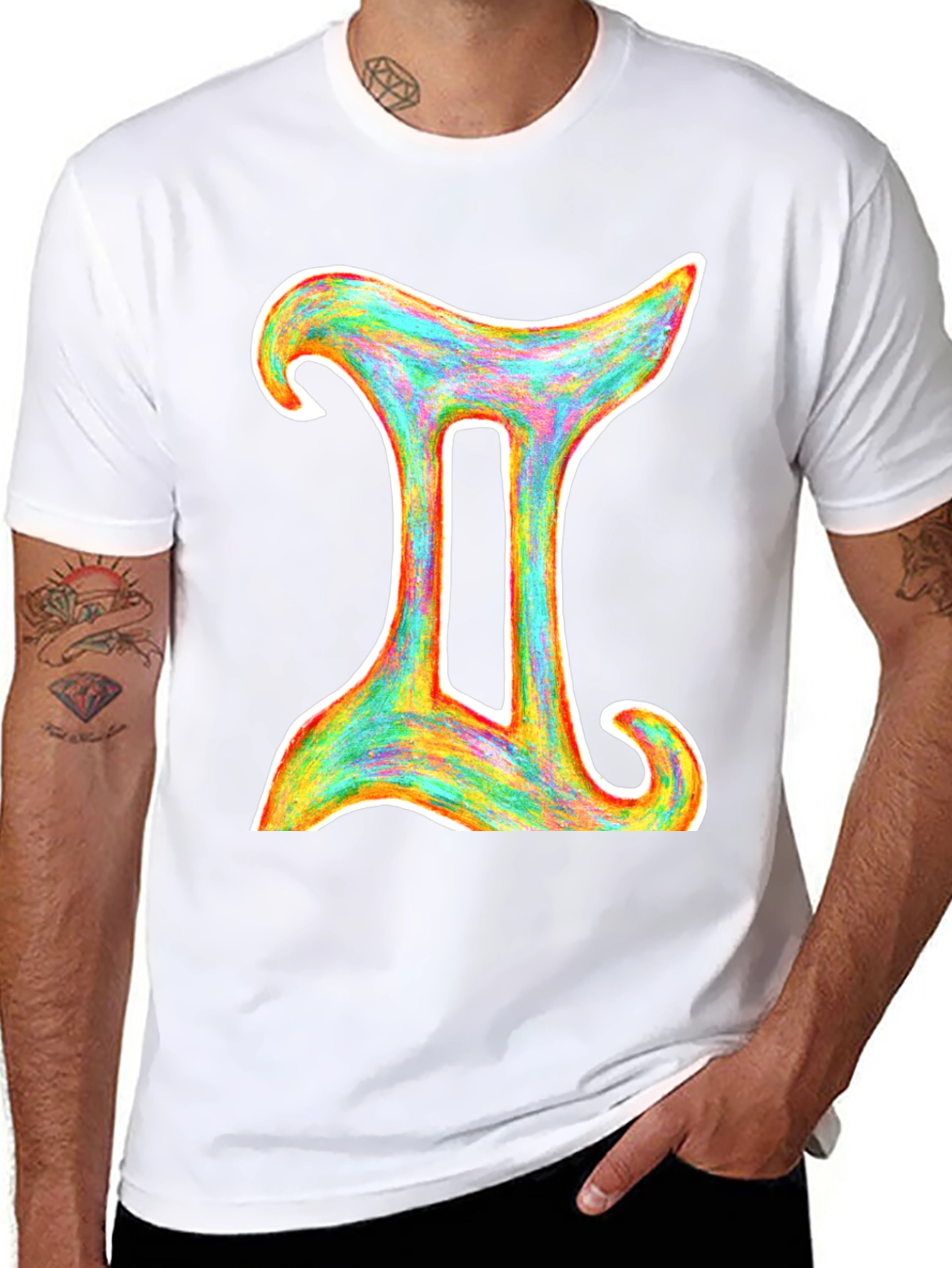 Gemini Zodiac Sign Graphic T-Shirt