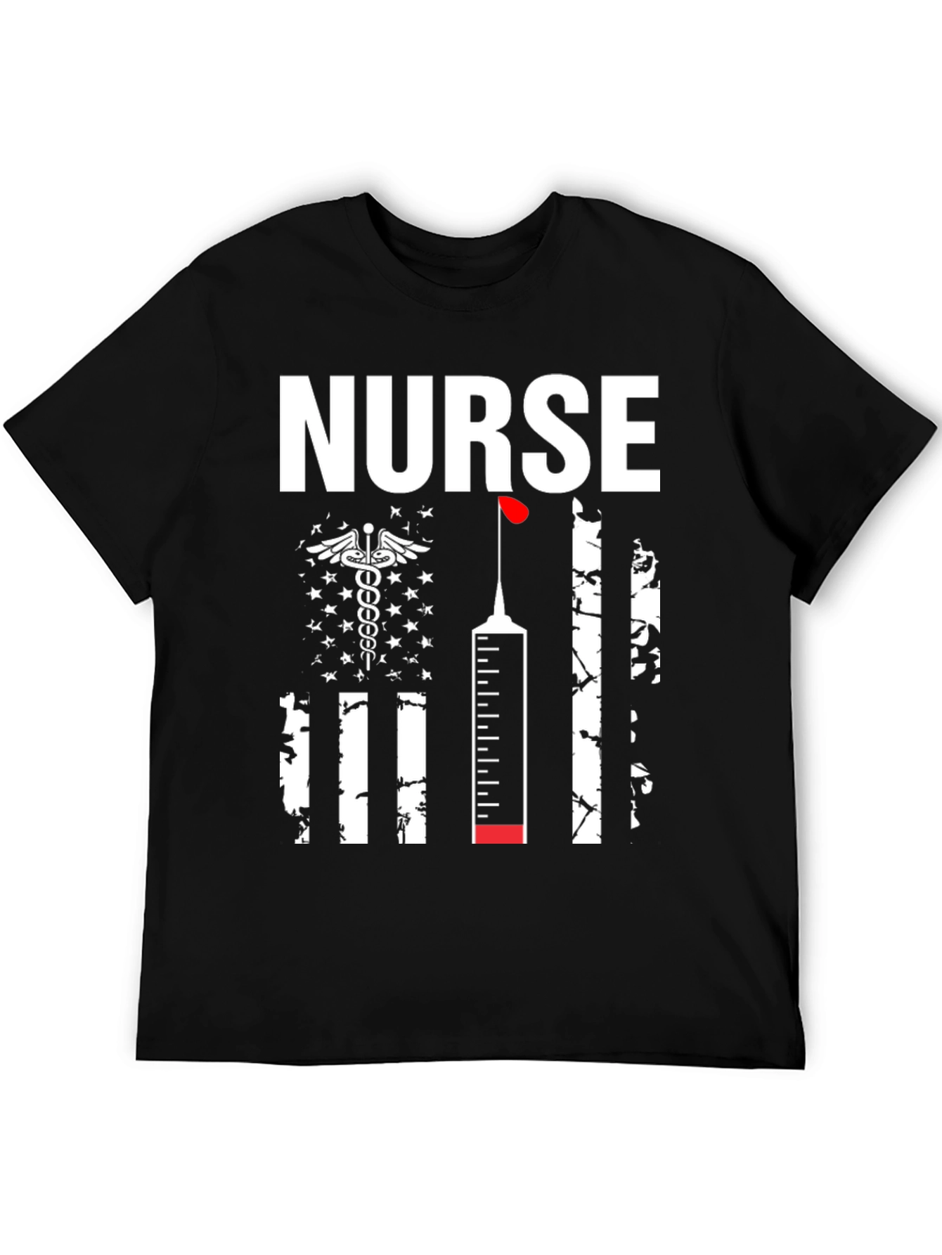 Nurse American Flag Graphic Tee