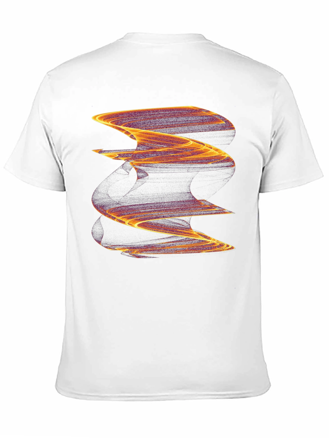 Abstract Wave Graphic Black Tee