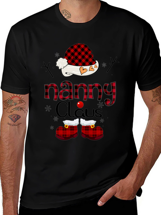Nanny Claus Plaid Graphic Tee