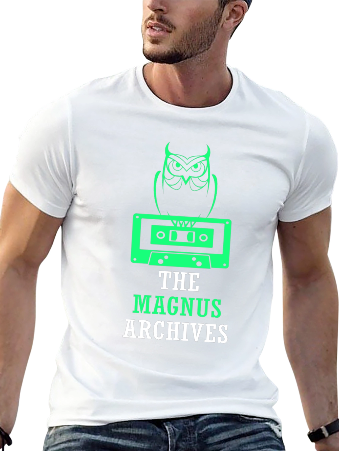The Magnus Archives T-Shirt - Owl & Tape Design