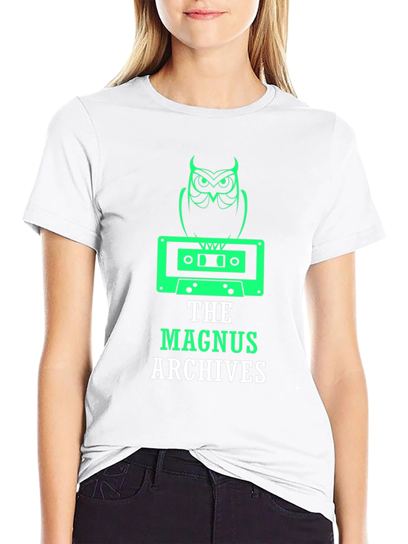 The Magnus Archives T-Shirt - Owl & Tape Design