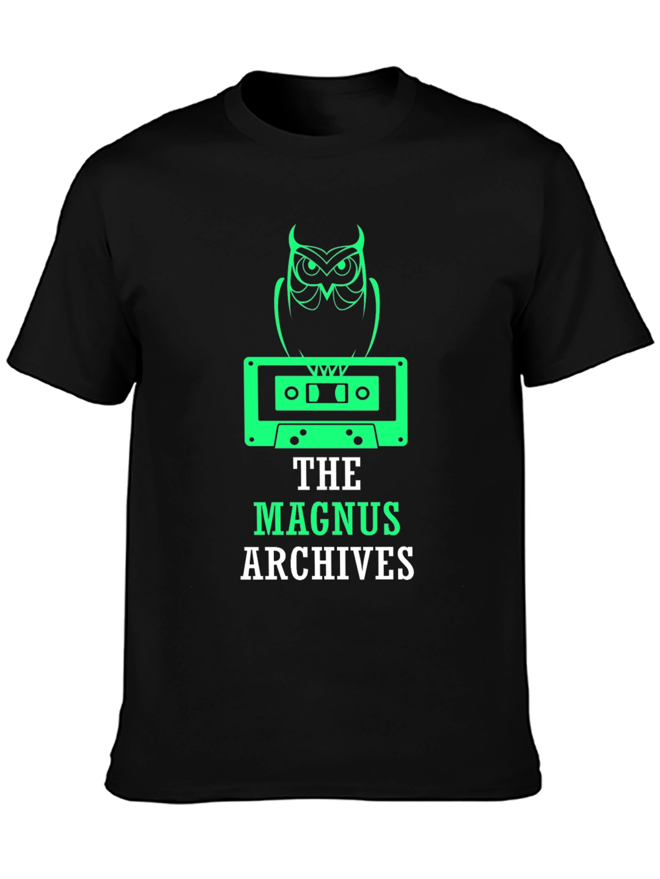 The Magnus Archives T-Shirt - Owl & Tape Design