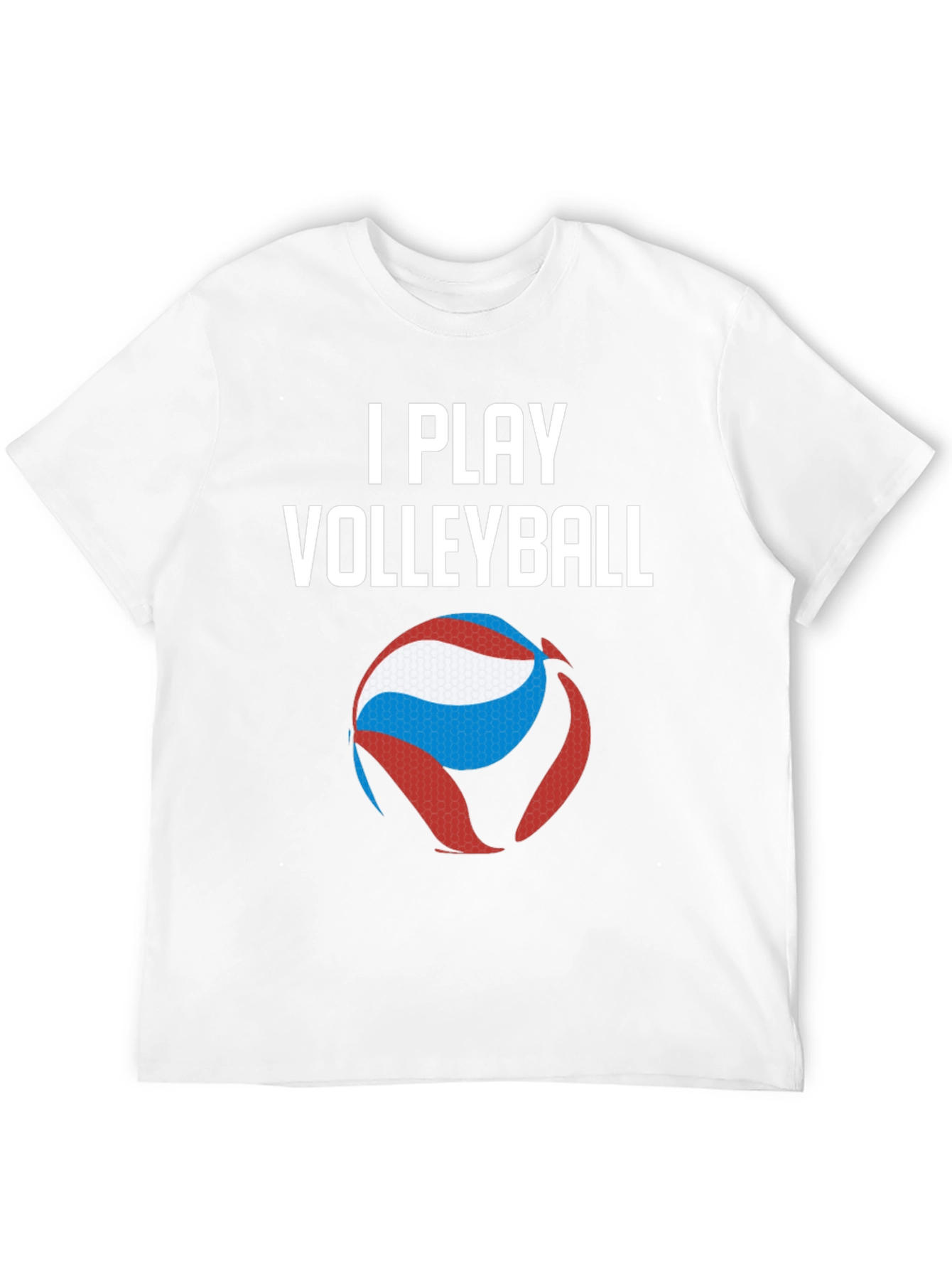 I Play Volleyball Graphic Tee - Sporty Casual
