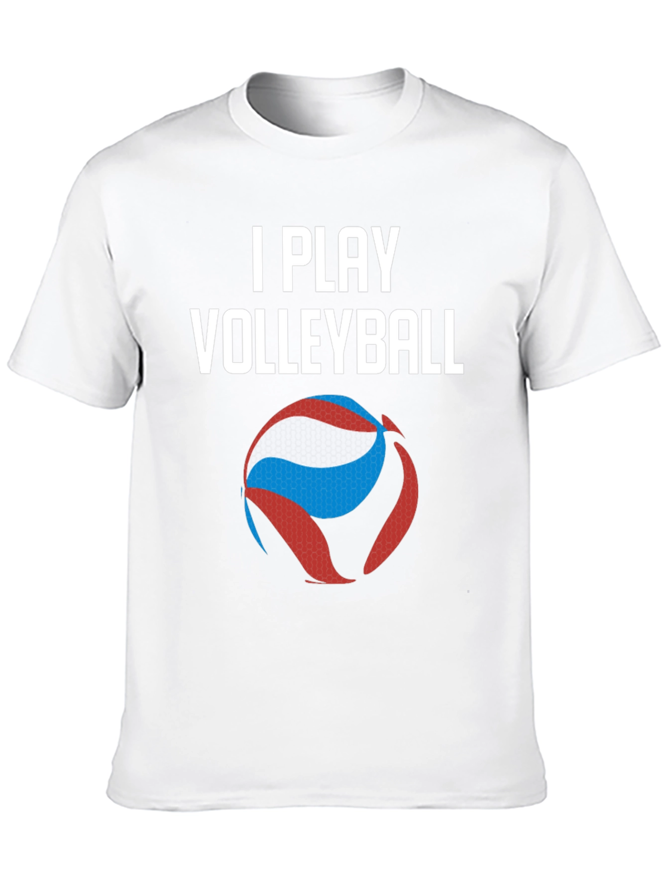 I Play Volleyball Graphic Tee - Sporty Casual