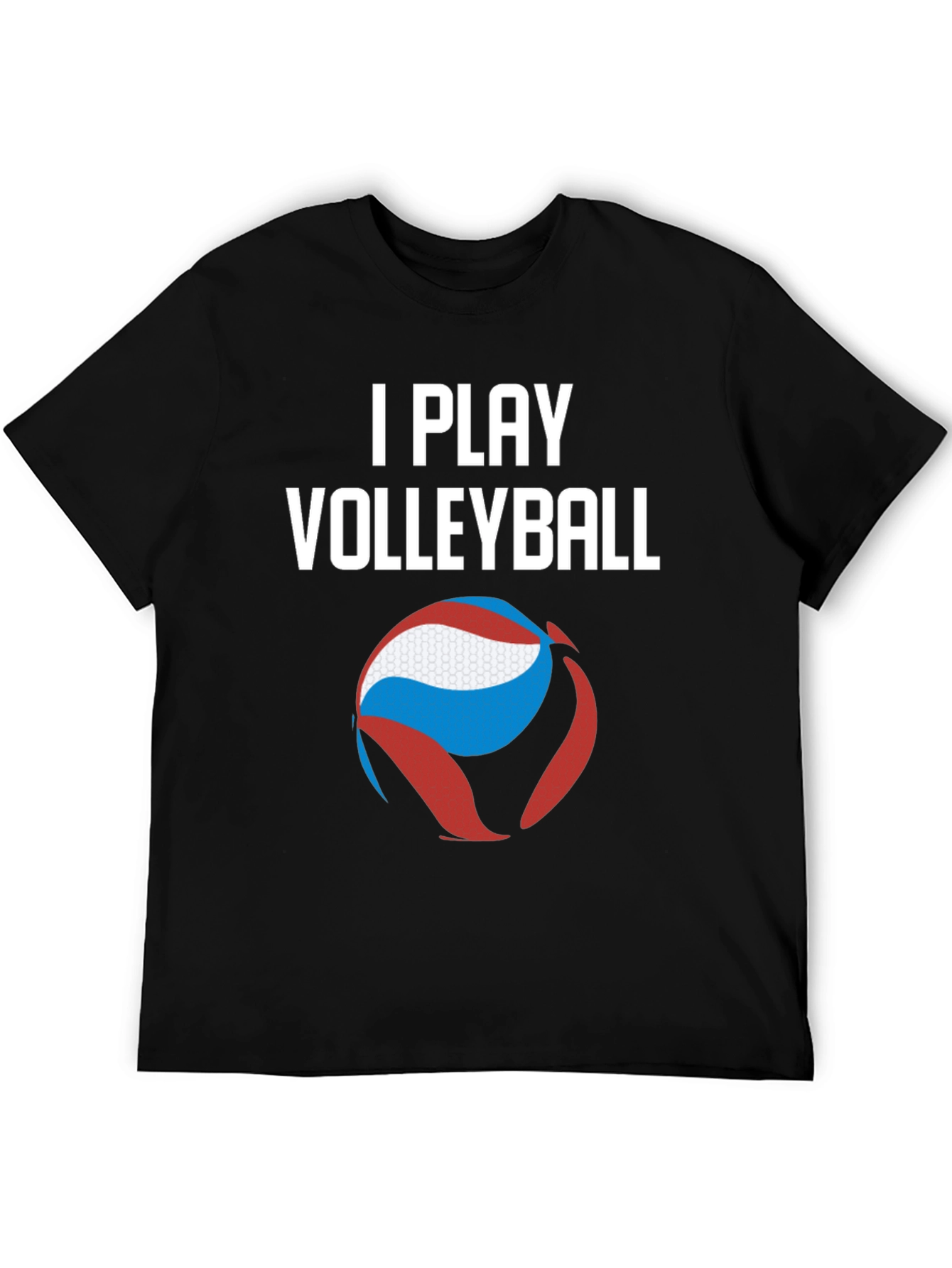 I Play Volleyball Graphic Tee - Sporty Casual