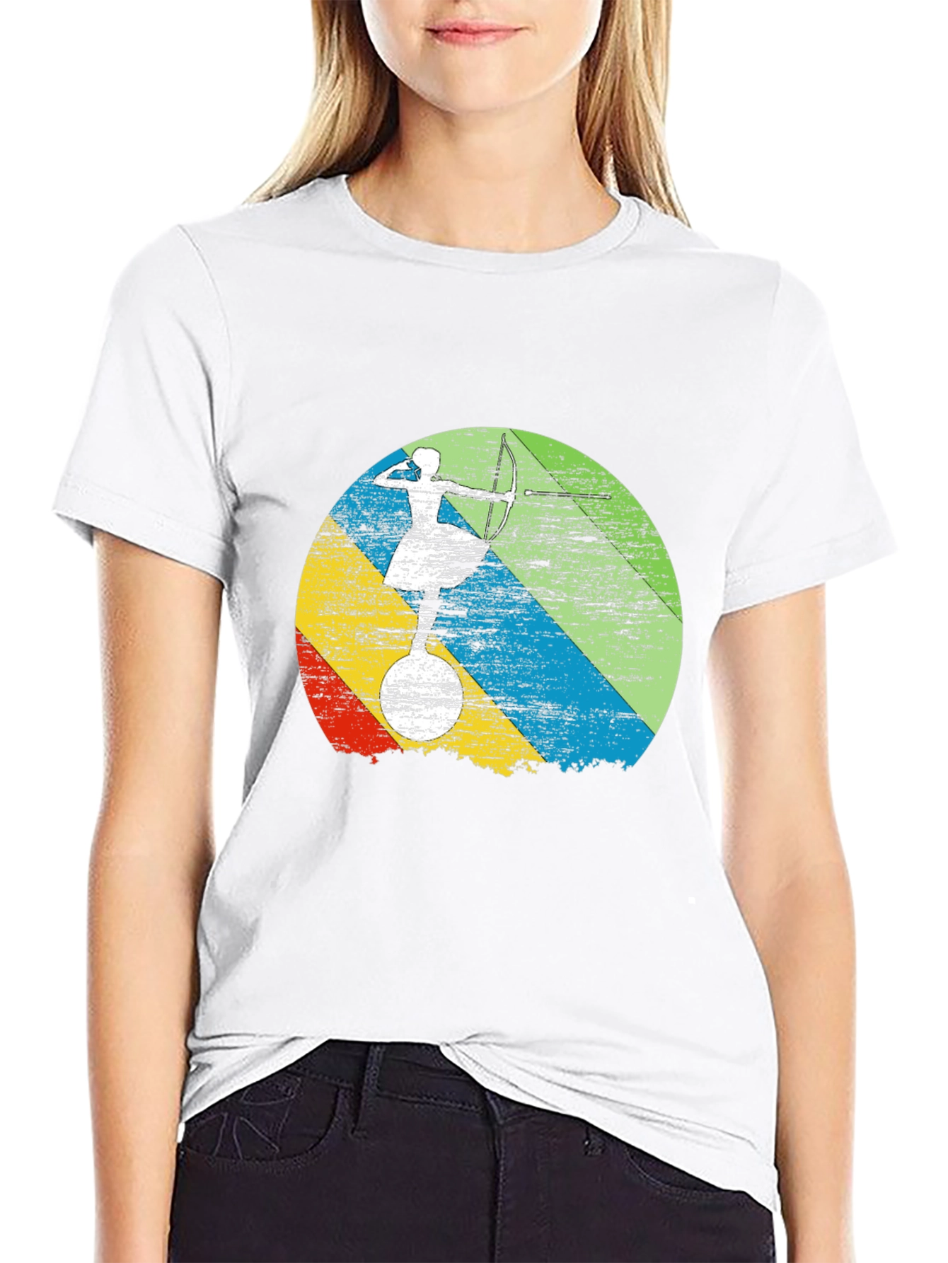 Archery Target Graphic T-Shirt - Cool Retro Design