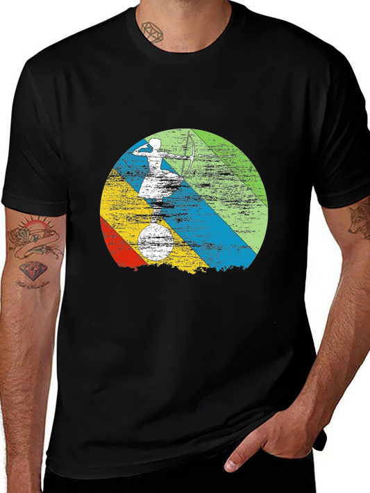 Archery Target Graphic T-Shirt - Cool Retro Design